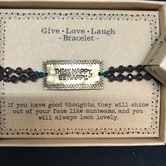 NATURAL LIFE Jewelry - “Think Happy, Be Happy” Bracelet